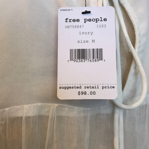 Free People Retro Sheer Blouse - Picture 7 of 7